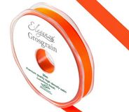 Eleganza Premium Grosgrain Ribbon 10mm x 20m Orange No.04 - Ribbons